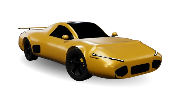 The game's generic body for the Chevrolet Corvette Stingray