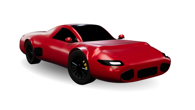 The game's generic body for the Ferrari 296 GTB