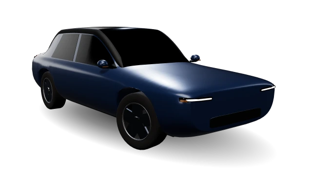 The game's generic body for the Kia EV6