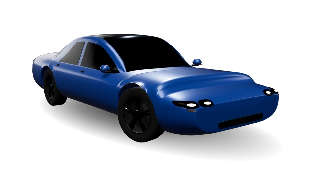 The game's generic body for the Porsche Taycan Turbo S